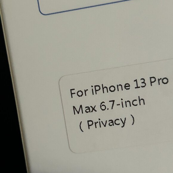 EZ-GLAZ-4 Pack for iPhone 13 Pro Max Privacy Screen Protector[ - Picture 2 of 3